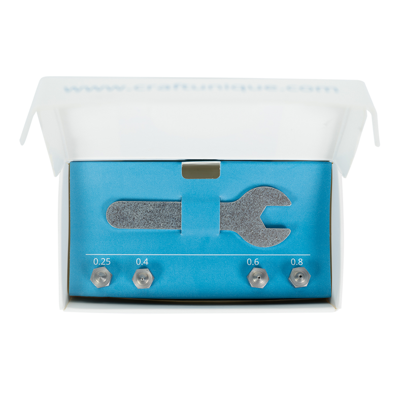 Craftbot 2 / Plus / XL MK8 Hardened Steel Nozzle Kit