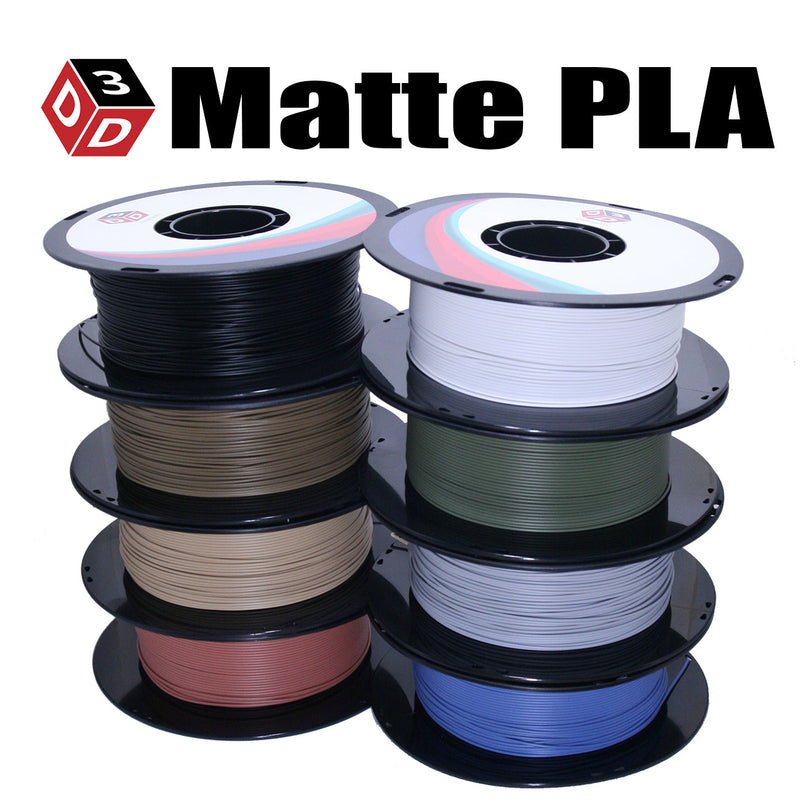 D3D Premium Matte PLA Filament 1.75mm, 1kg Spool