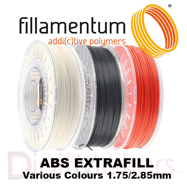 Fillamentum ABS Extrafill 1.75/2.85mm, 750g Spool Various Colours