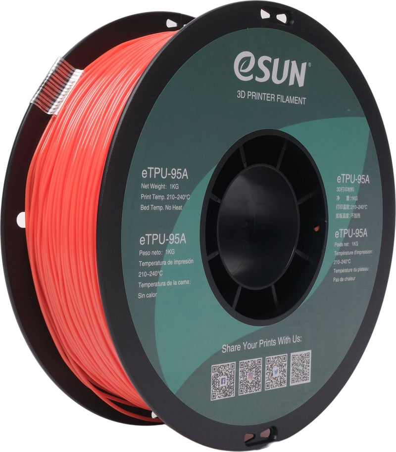 eSun TPU-95A filament, 1.75mm, Color Change by Temp, 1kg/roll