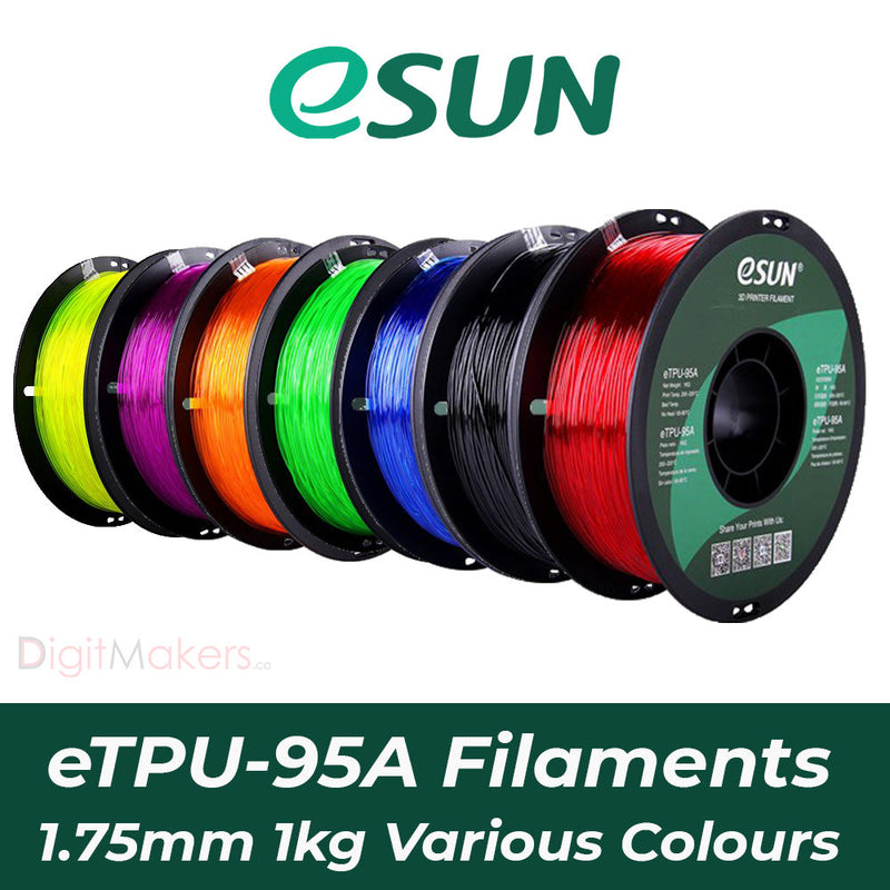eSUN eTPU-95A Filament - 1.75mm 1kg Various Colors