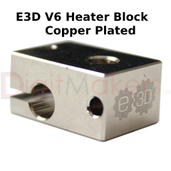 E3D V6/Volcano Plated Copper Heater Block
