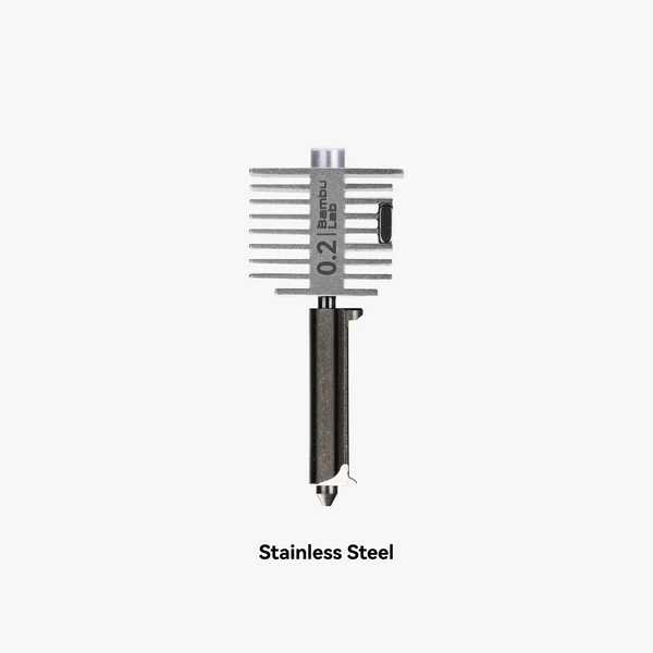 Bambu Lab Hotend with Hardened/Stainless Steel Nozzle (Various Sizes)  - A1 Series