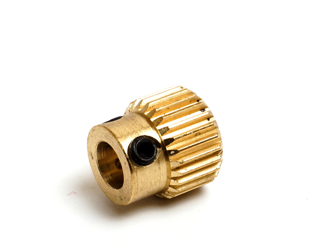 3D Printer Extruder Drive Gear for 1.75mm & 3mm – Brass Pulley 5mm