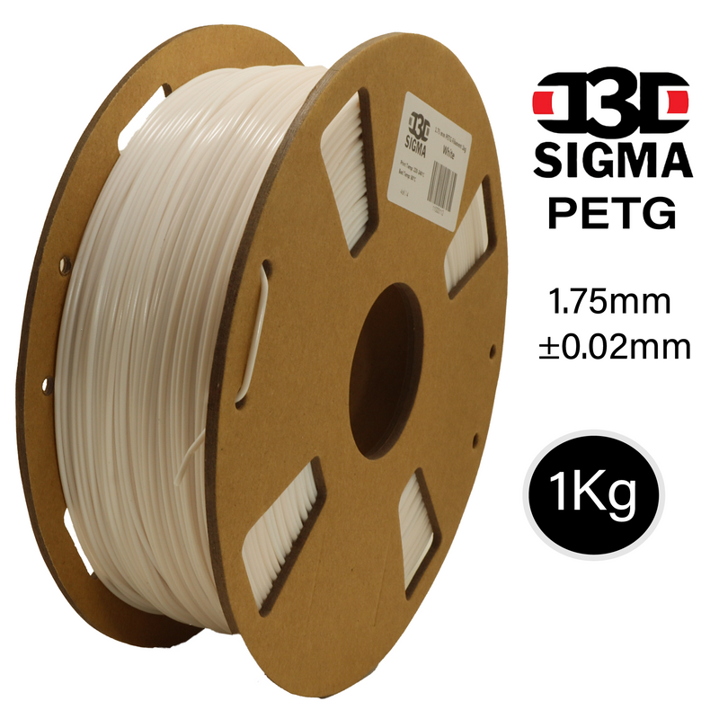 D3D Sigma PETG 1kg 1.75 mm Spooled Various Colors