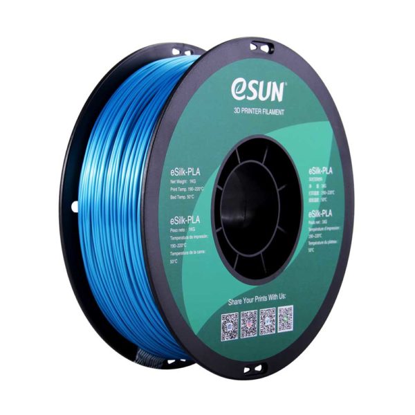 eSun eSilk PLA Filament 1.75mm 1kg Spool Various Colors - Digitmakers.ca providing 3d printers, 3d scanners, 3d filaments, 3d printing material , 3d resin , 3d parts , 3d printing services