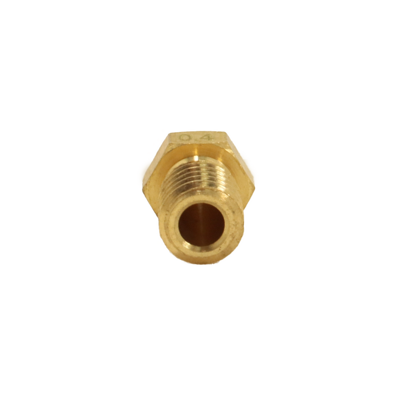 M6 Brass Nozzle - Pack of 10 - 0.4mm