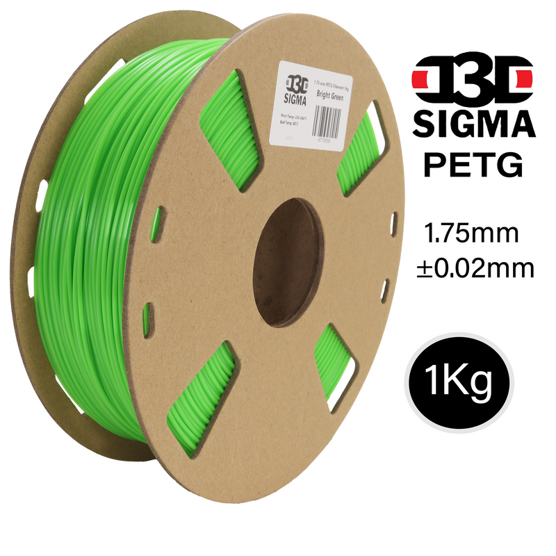 D3D Sigma PETG 1kg 1.75 mm Spooled Various Colors - Digitmakers.ca