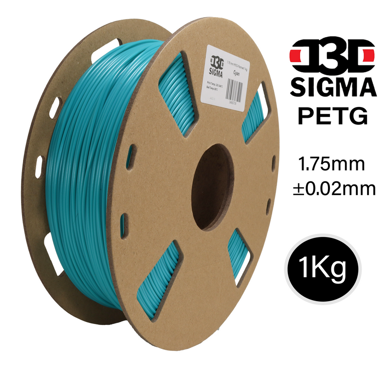 D3D Sigma PETG 1kg 1.75 mm Spooled Various Colors - Digitmakers.ca