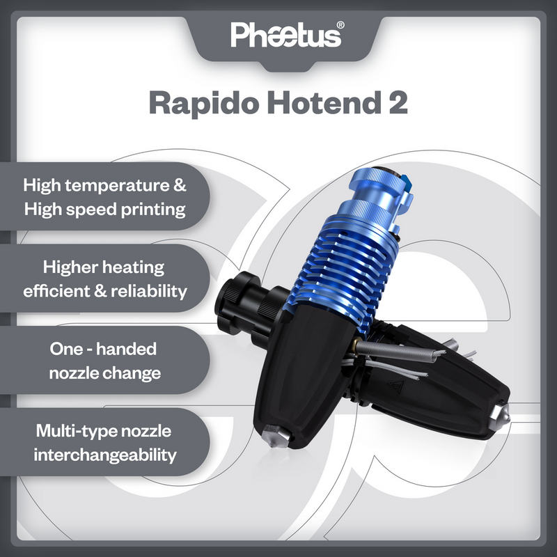 Phaetus Rapido 2 Hotend HF - Blue