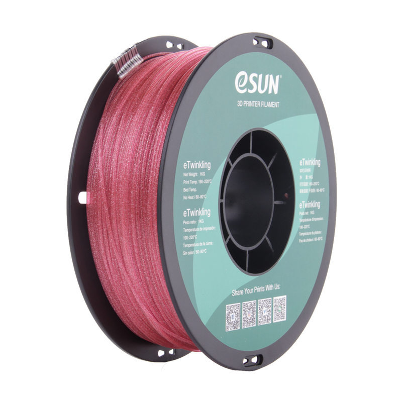 ESun eTwinkling PLA Filament 1.75mm 1kg-Various Colors - Digitmakers.ca