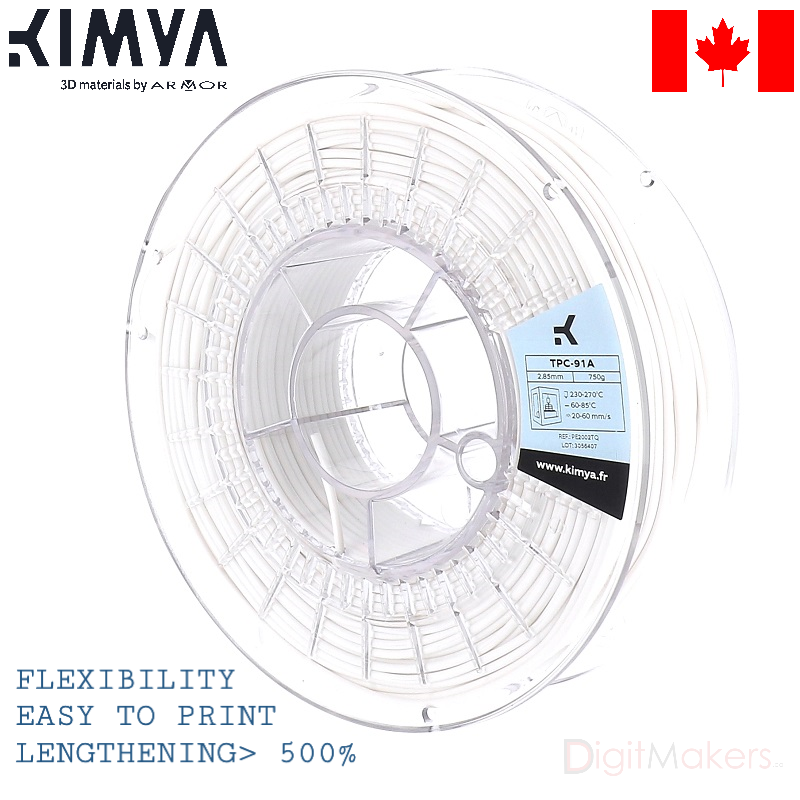 TPC-91A Kimya 3D filament Various Colors - Digitmakers.ca providing 3d printers, 3d scanners, 3d filaments, 3d printing material , 3d resin , 3d parts , 3d printing services