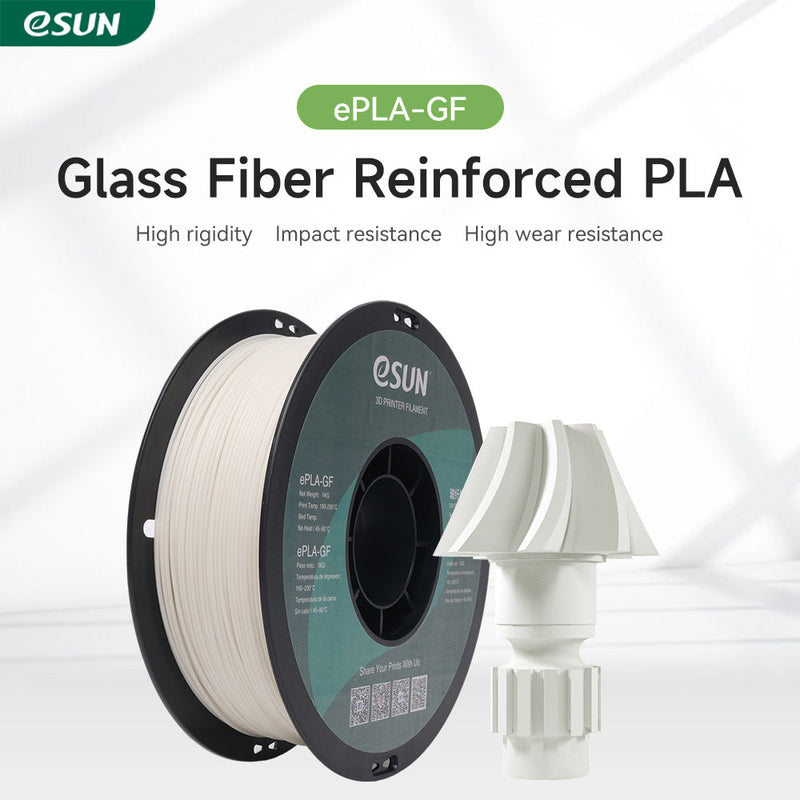 eSUN ePLA-GF (Glass Fiber Reinforced PLA) 3D Filament-Natural